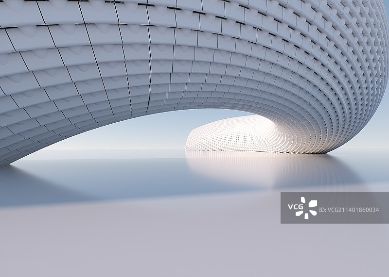 三维渲染科幻感建筑图片素材