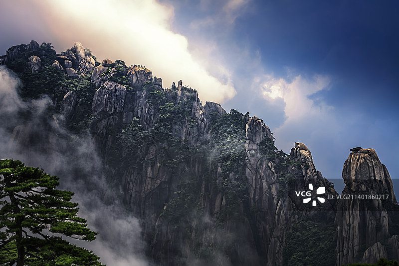 黄山～松鼠跳天都（2）——一个角度一个景图片素材