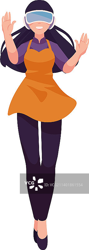 戴护目镜的女人数字艺术图片素材