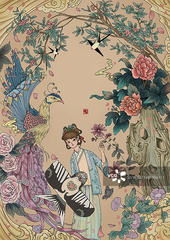 国风海报插画图片素材