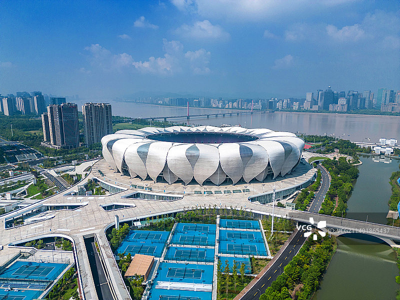 杭州奥体中心主体育场图片素材