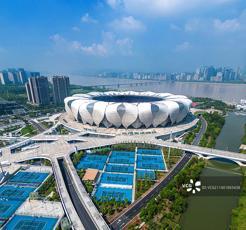 杭州奥体中心主体育场图片素材