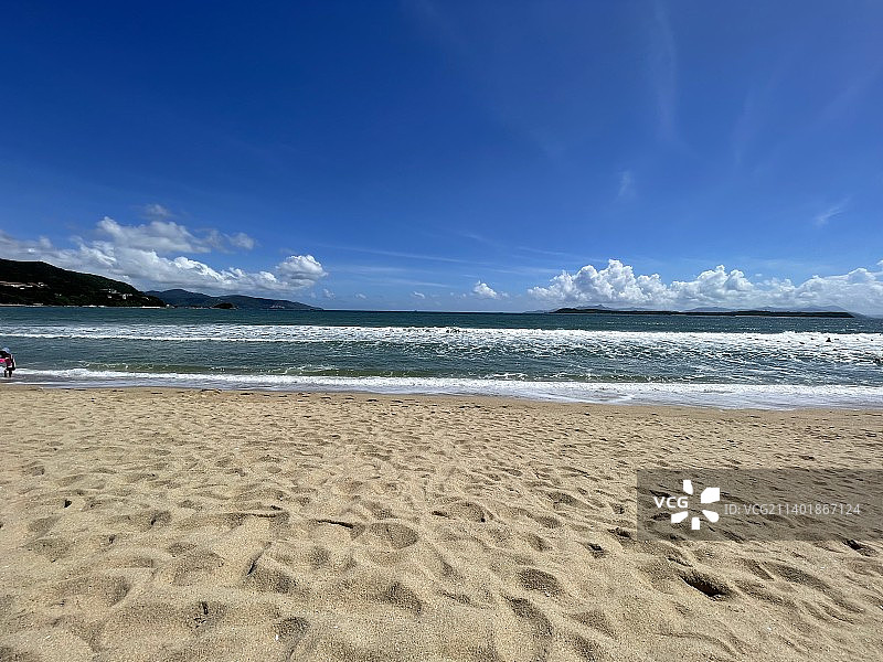 深圳大鹏金沙湾海滩图片素材