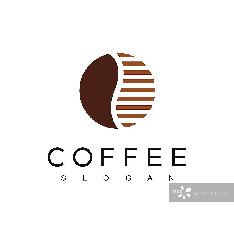 具有复古概念的咖啡Logo设计模板图片素材