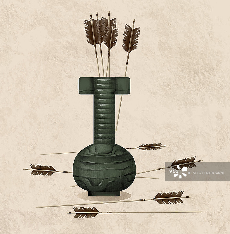 中国古代投壶游戏图片素材