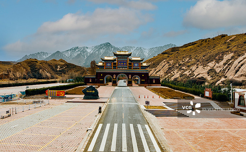 张掖马蹄寺图片素材