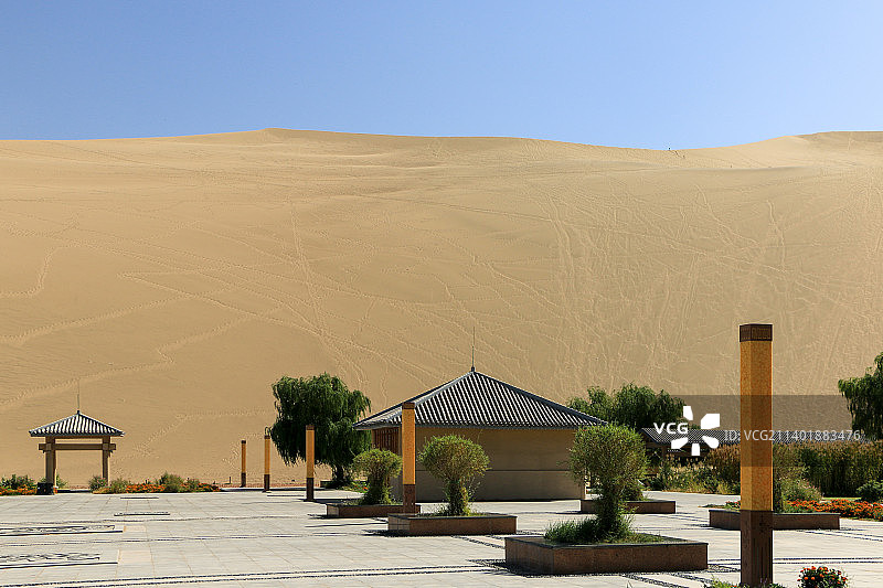 沙漠中的广场图片素材