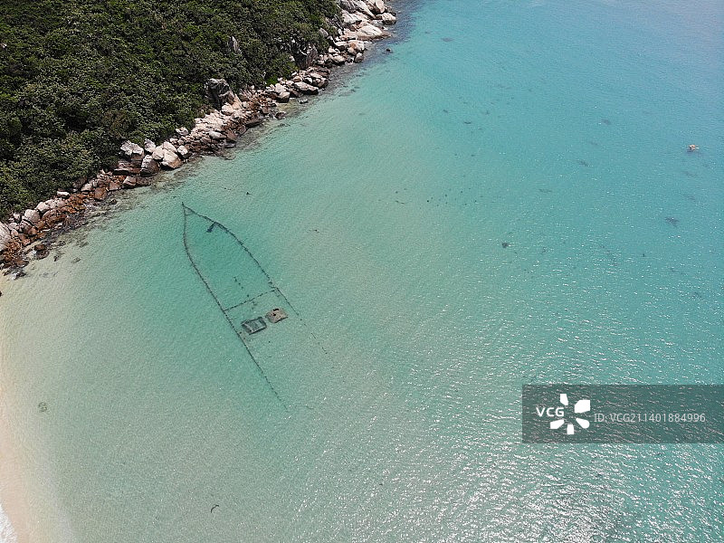 大洲岛沉船图片素材