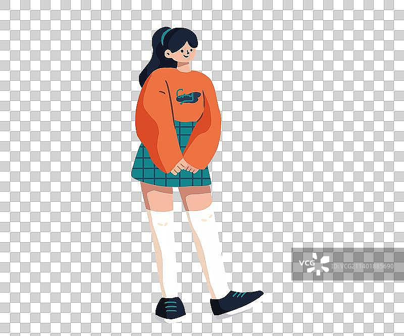 时尚穿搭少女2图片素材