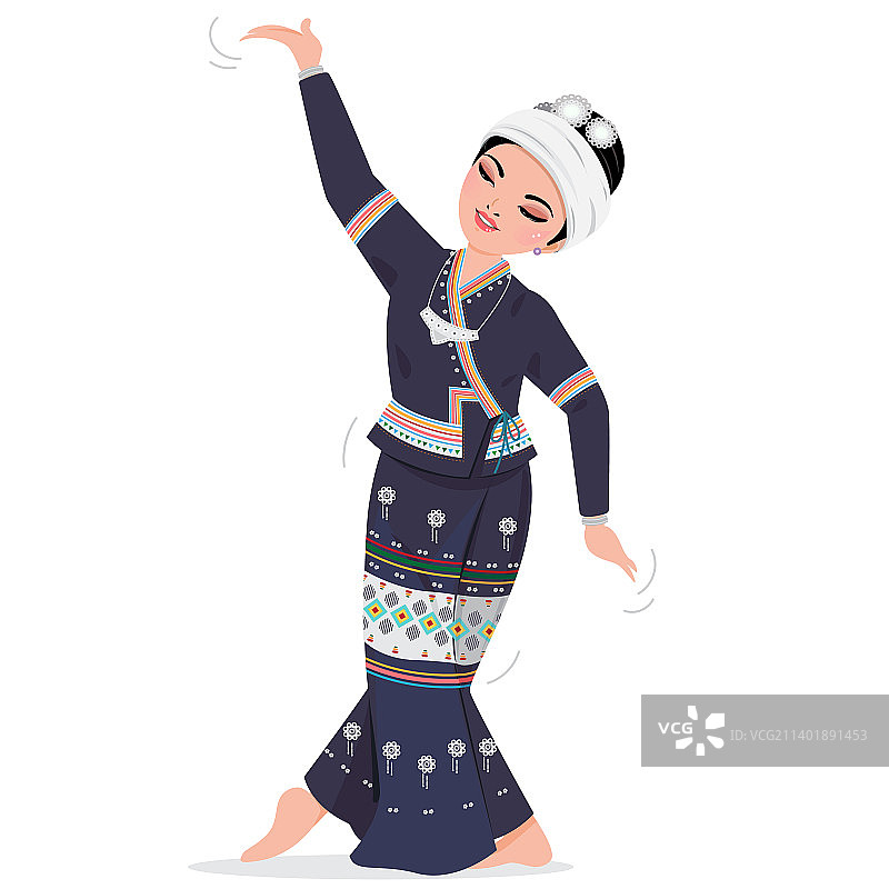 兰纳舞蹈图片素材