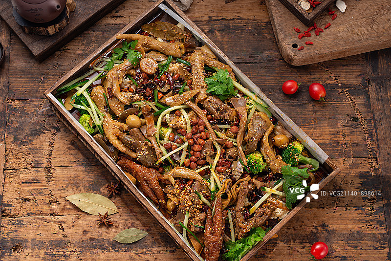 麻辣卤味拼盘图片素材