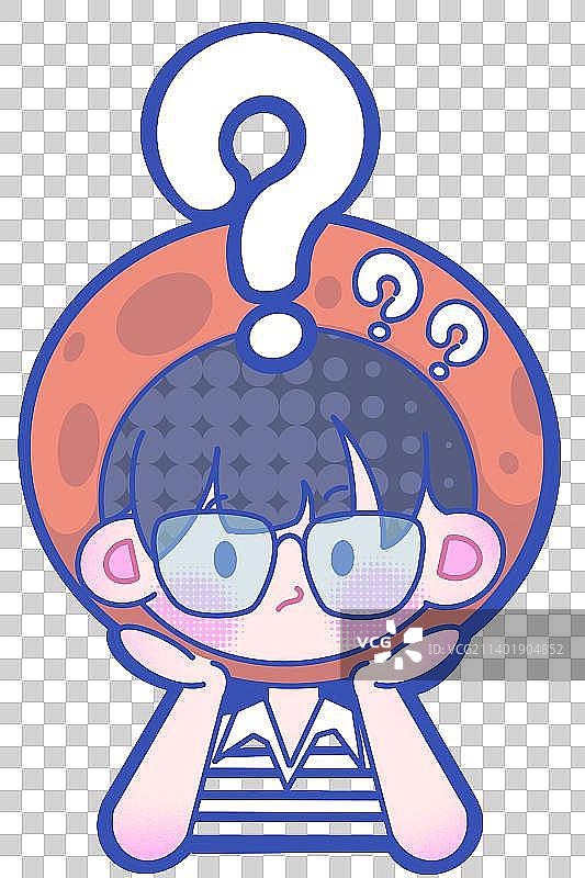 充满问号的我图片素材