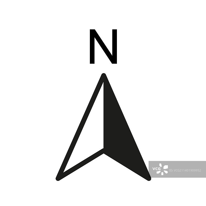 北方符号罗盘图片素材