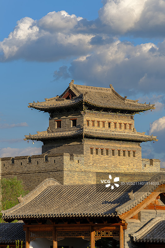 山西大同古城城楼图片素材