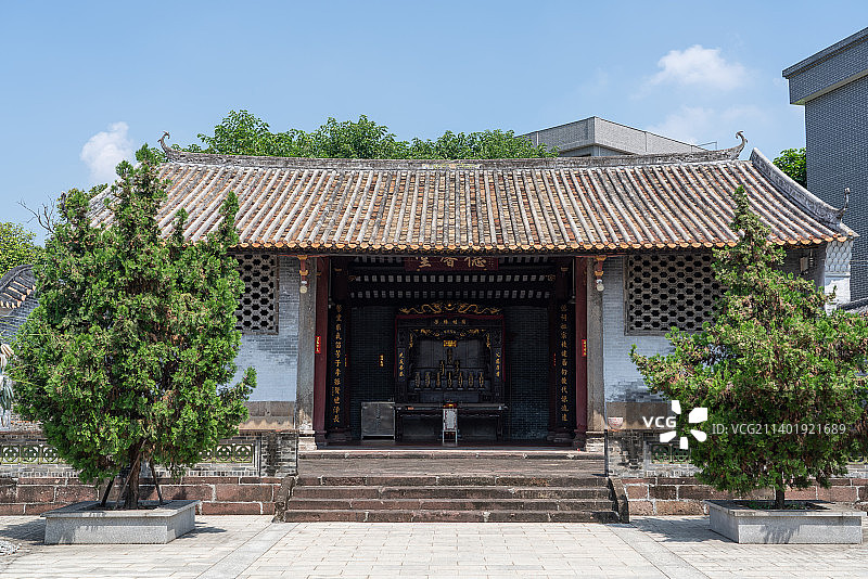 顺德逢简水乡传统古建筑院落图片素材