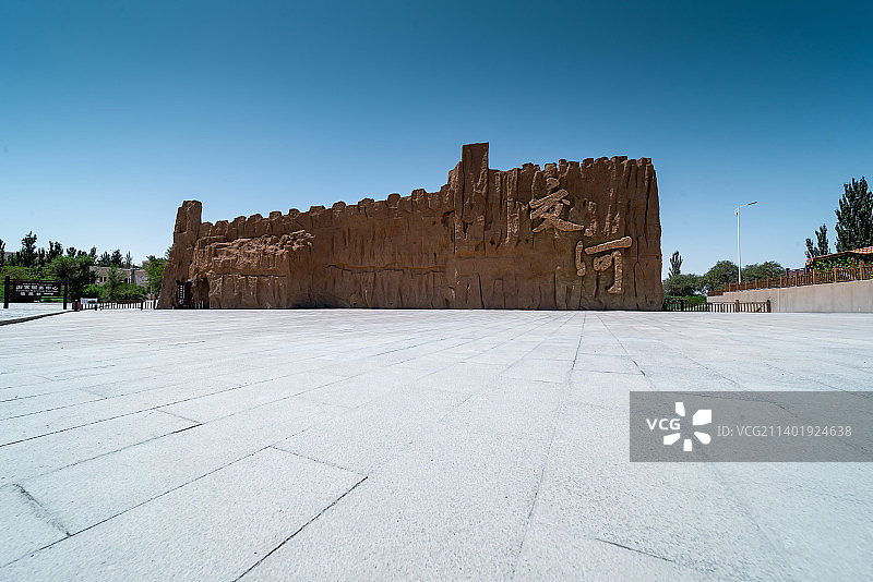 新疆吐鲁番交河故城景区遗址图片素材