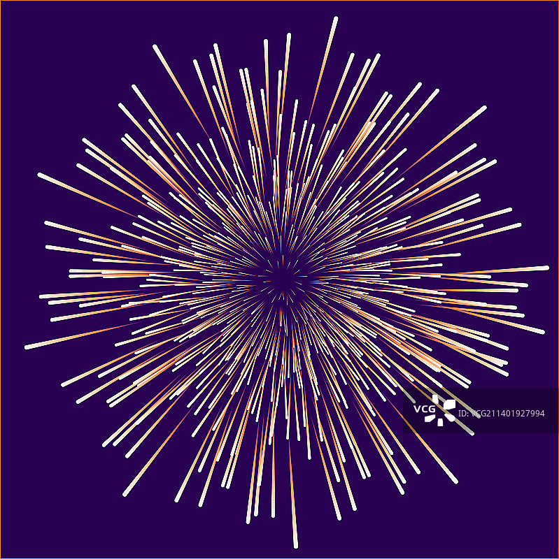 烟花礼花矢量插画元素图片素材