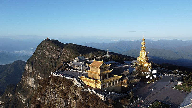 峨眉金顶，佛光普照图片素材