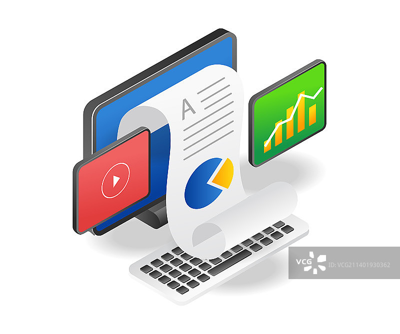 内容视频分析数据图片素材