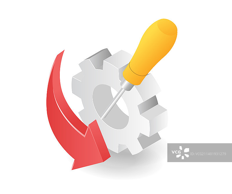 流程维护维修符号图片素材