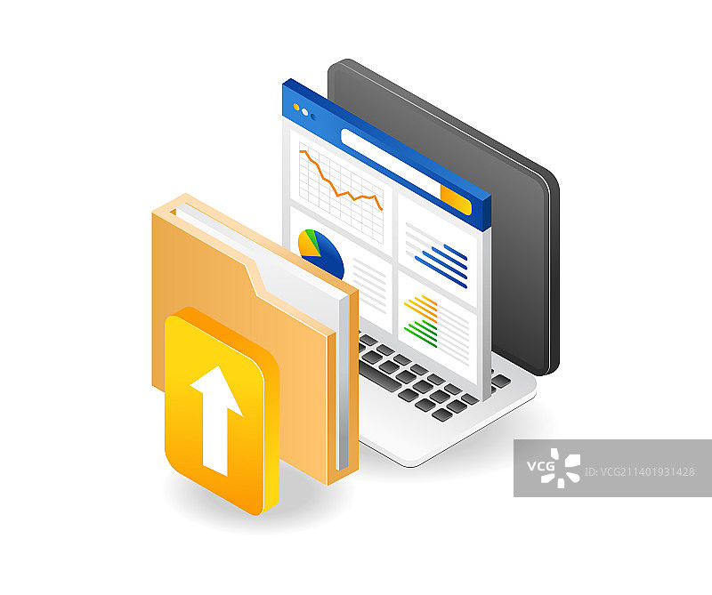 通过计算机发送分析数据文件夹图片素材