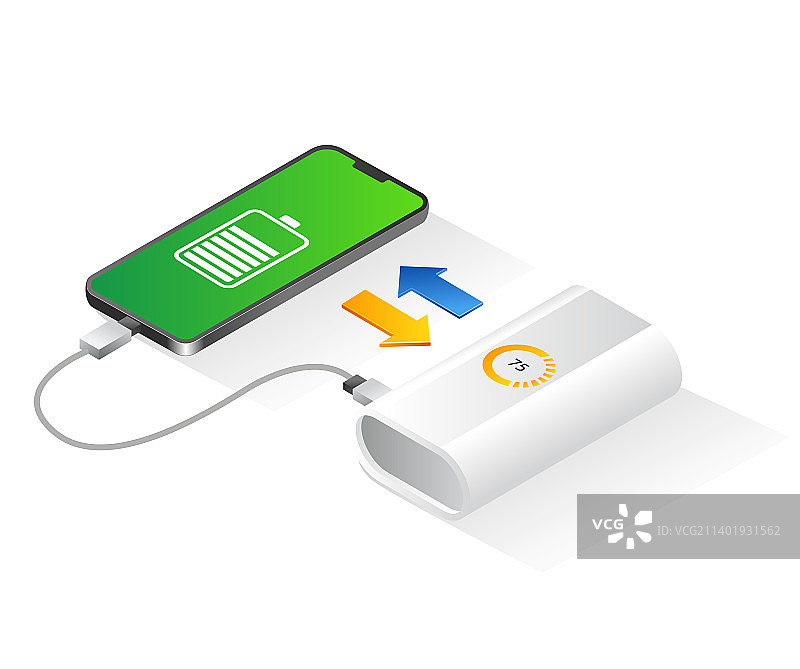 智能手机电池充电过程图片素材
