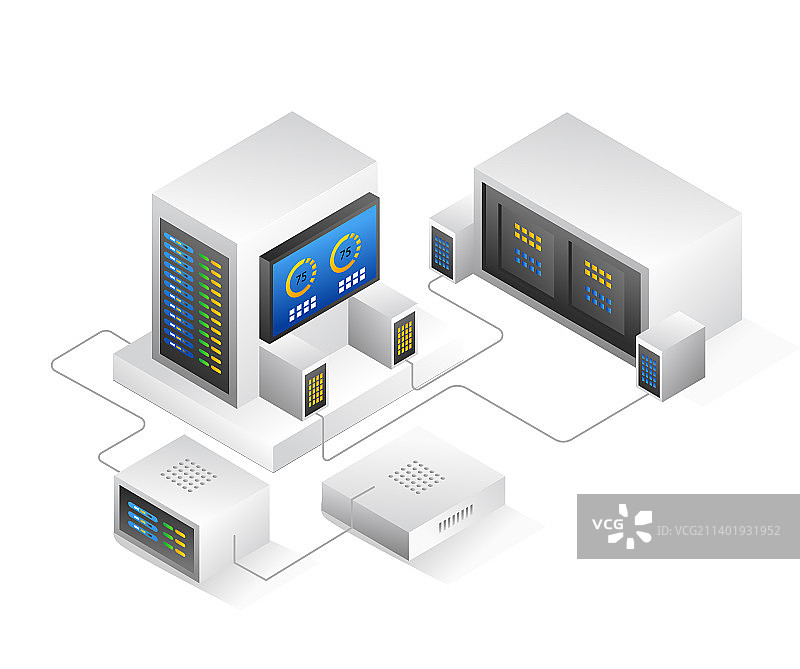 服务器分析控制网络盒图片素材