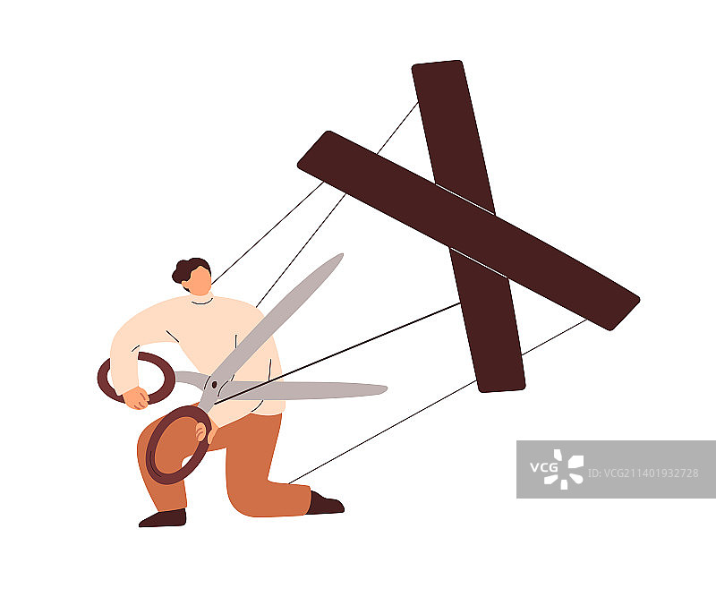 摆脱操纵的人图片素材