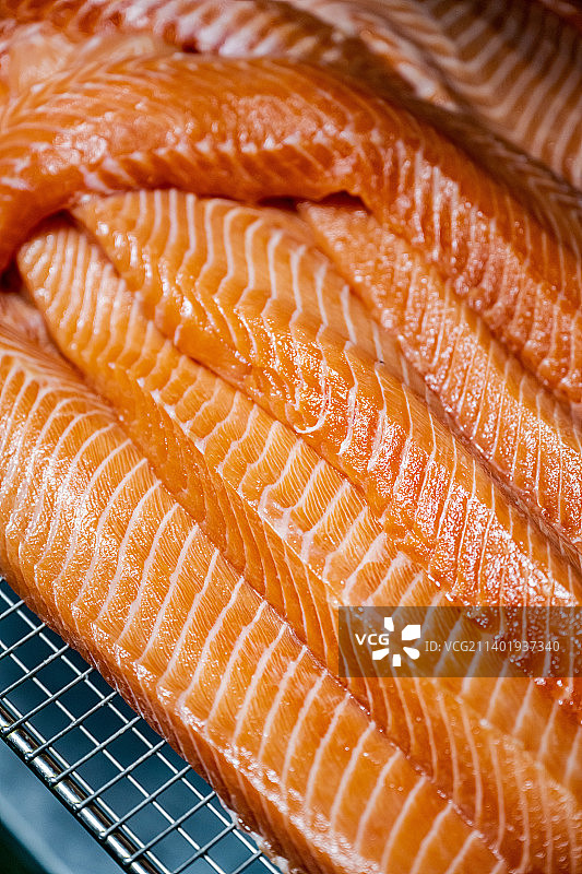 三文鱼工厂图片素材