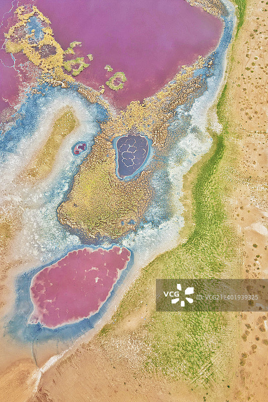 穿越腾格里沙漠 无比震撼的上帝视角 地球之心图片素材