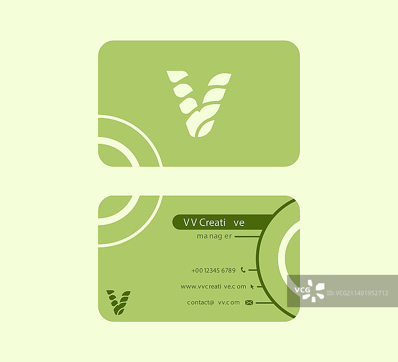 以字母V开头的名片图片素材