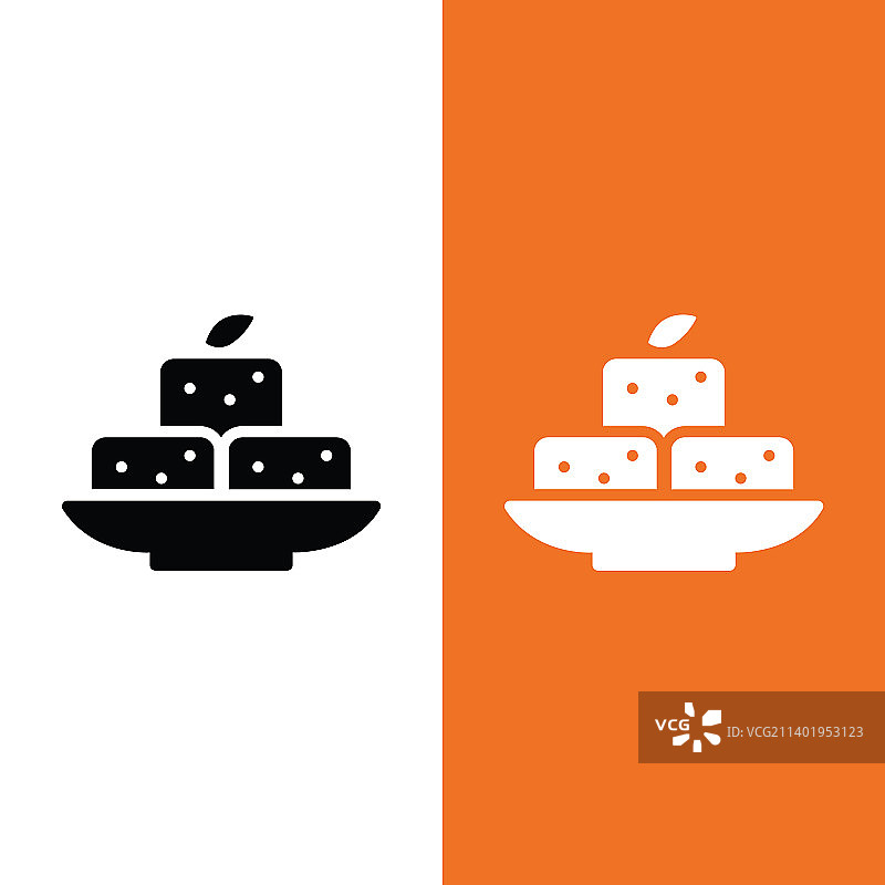 豆腐图标Logo符号风格图片素材