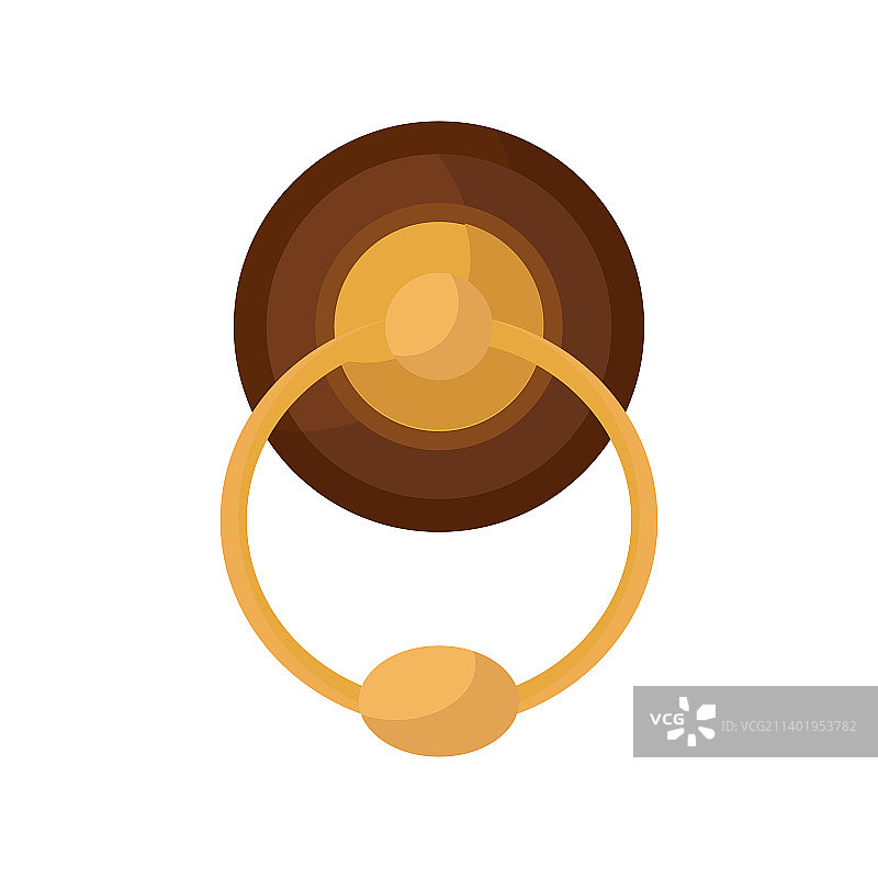 带窗黄铜门把手和门闩图片素材