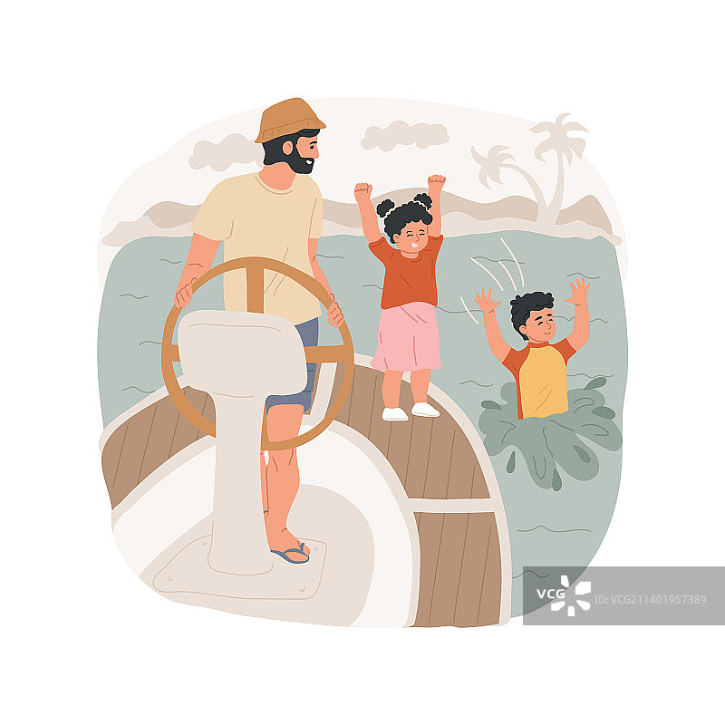 加勒比海航海卡通图片素材