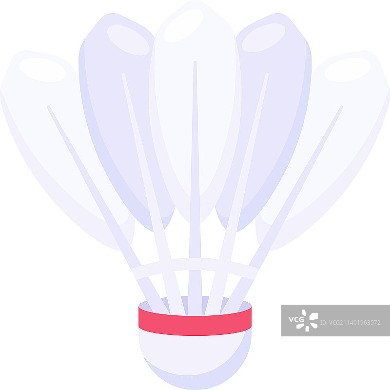 扁平风羽毛球图标设计图片素材