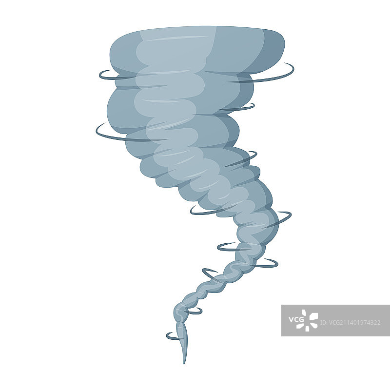 卡通风格的龙卷风漩涡大飓风图片素材