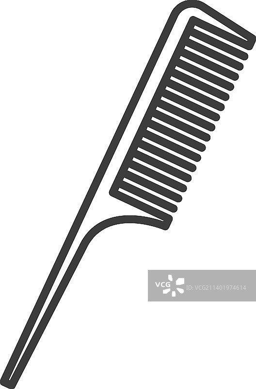 长柄复古梳子图片素材