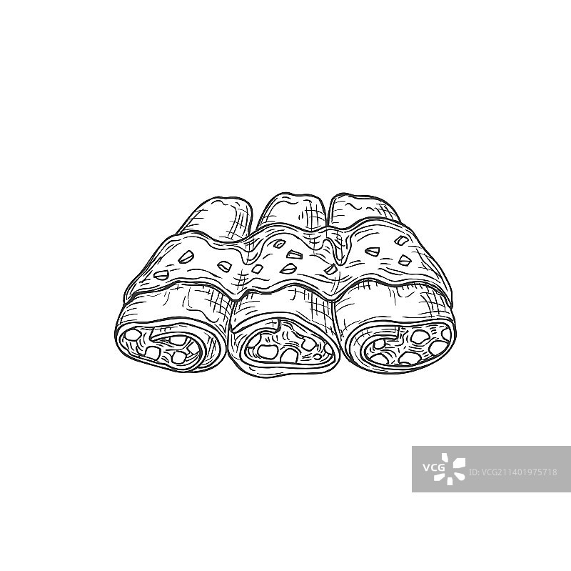 恩奇拉达玉米饼肉卷图片素材