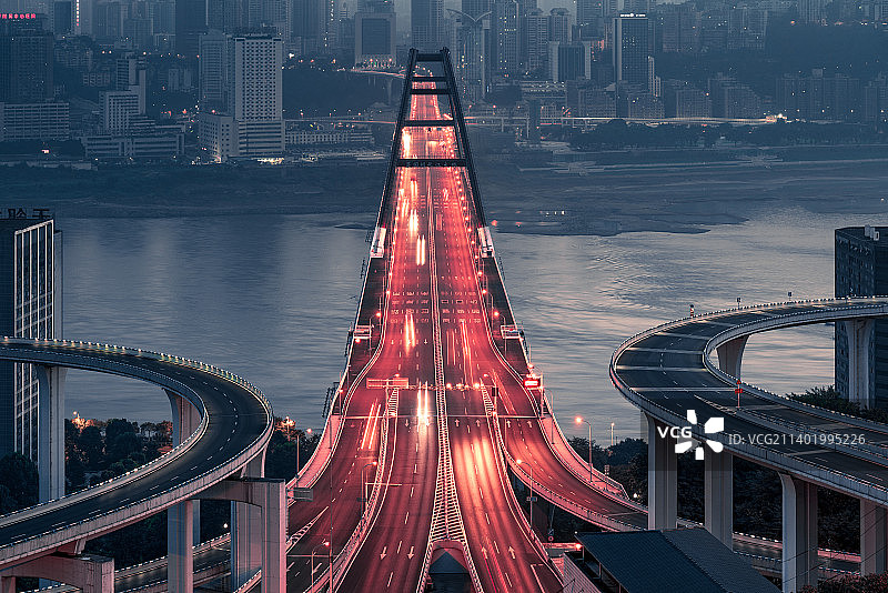 重庆菜园坝大桥与苏家坝立交桥图片素材