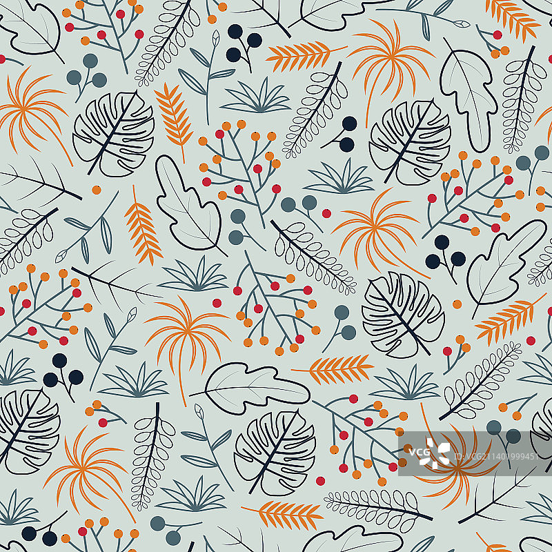 时尚潮流的无缝小碎花图案图片素材