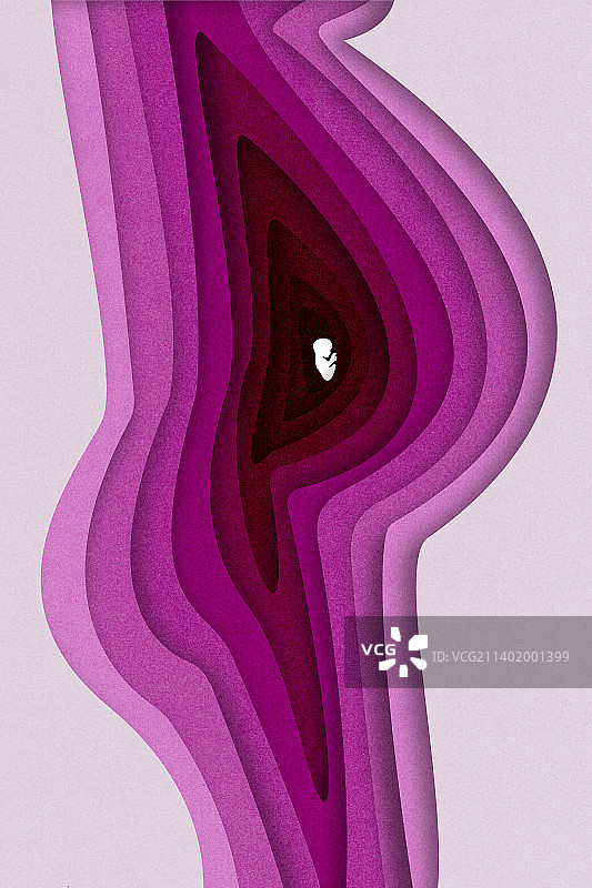 孕妇剪纸剪影图片素材