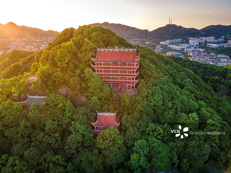 重庆南山风景区航拍图片素材