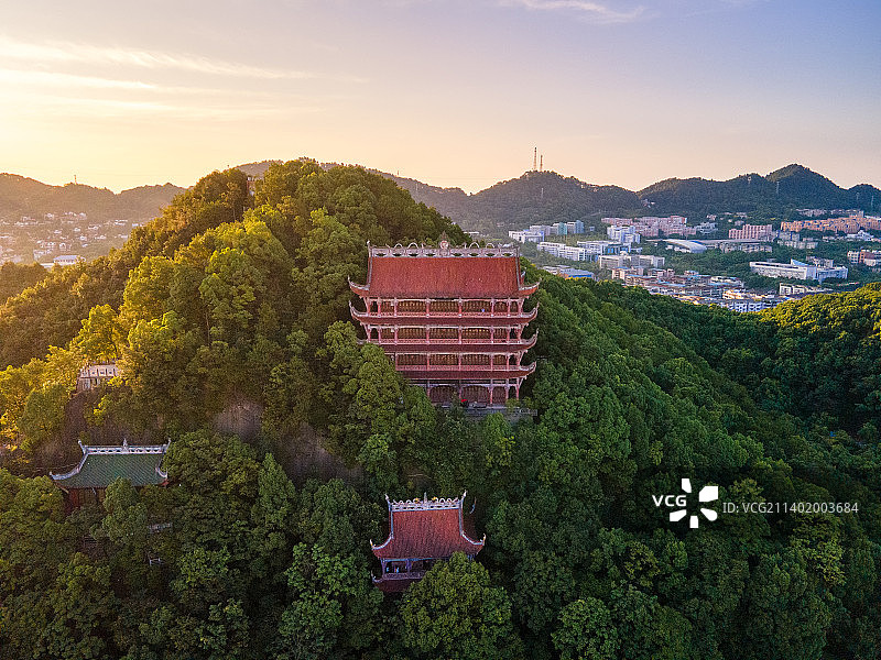 重庆南山风景区航拍图片素材