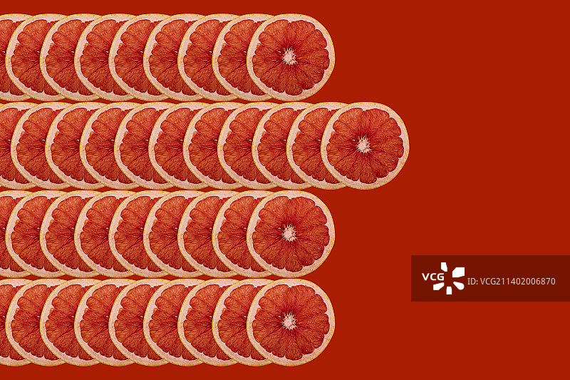 西柚果肉片图片素材