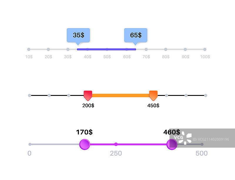 价格区间筛选图片素材