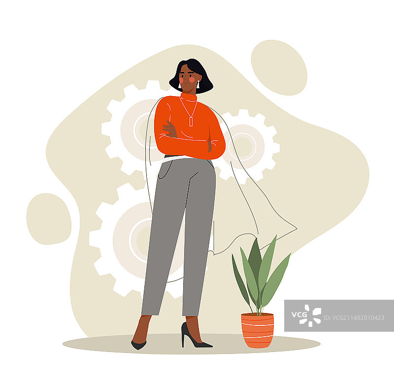 自信的女人图片素材