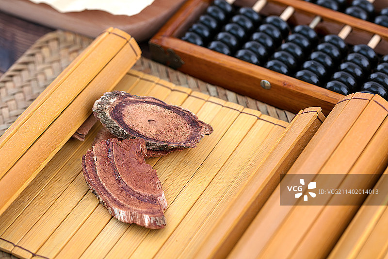 中药鸡血藤的有关记载竹简图片素材