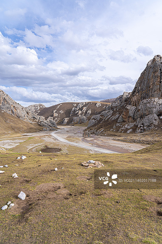 中国西北青海天峻县神湖之源图片素材