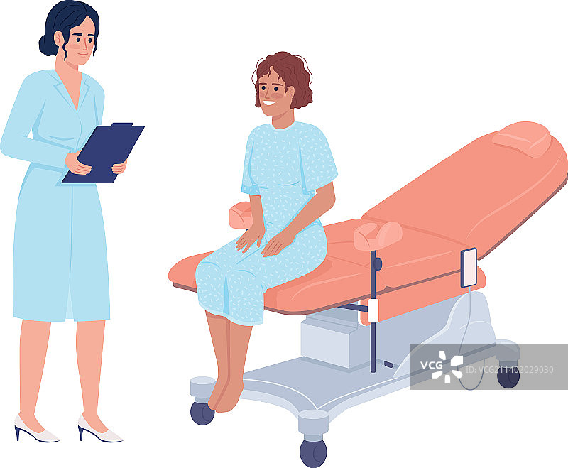 妇科医生咨询患者图片素材