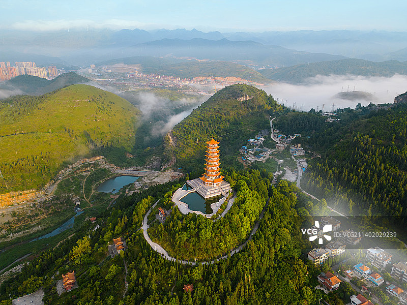 贵州省盘州市翠屏公园图片素材